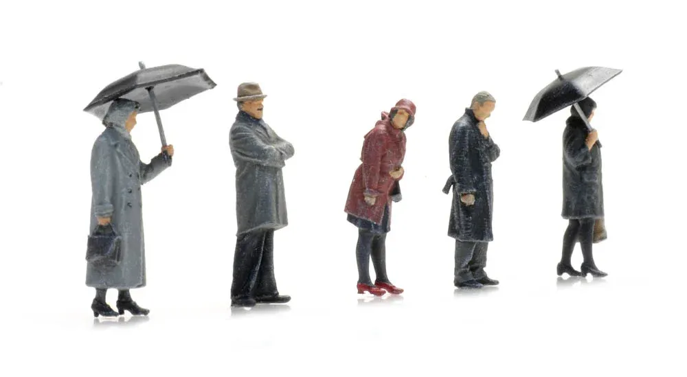 Artitec 5870003 - Passagiers in de regen 5x