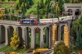 Faller 222598 - Viaduct-set. 2 sporen. Gebogen N
