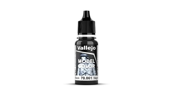Vallejo70861 - MODEL COLOR GLOSSY BLACK