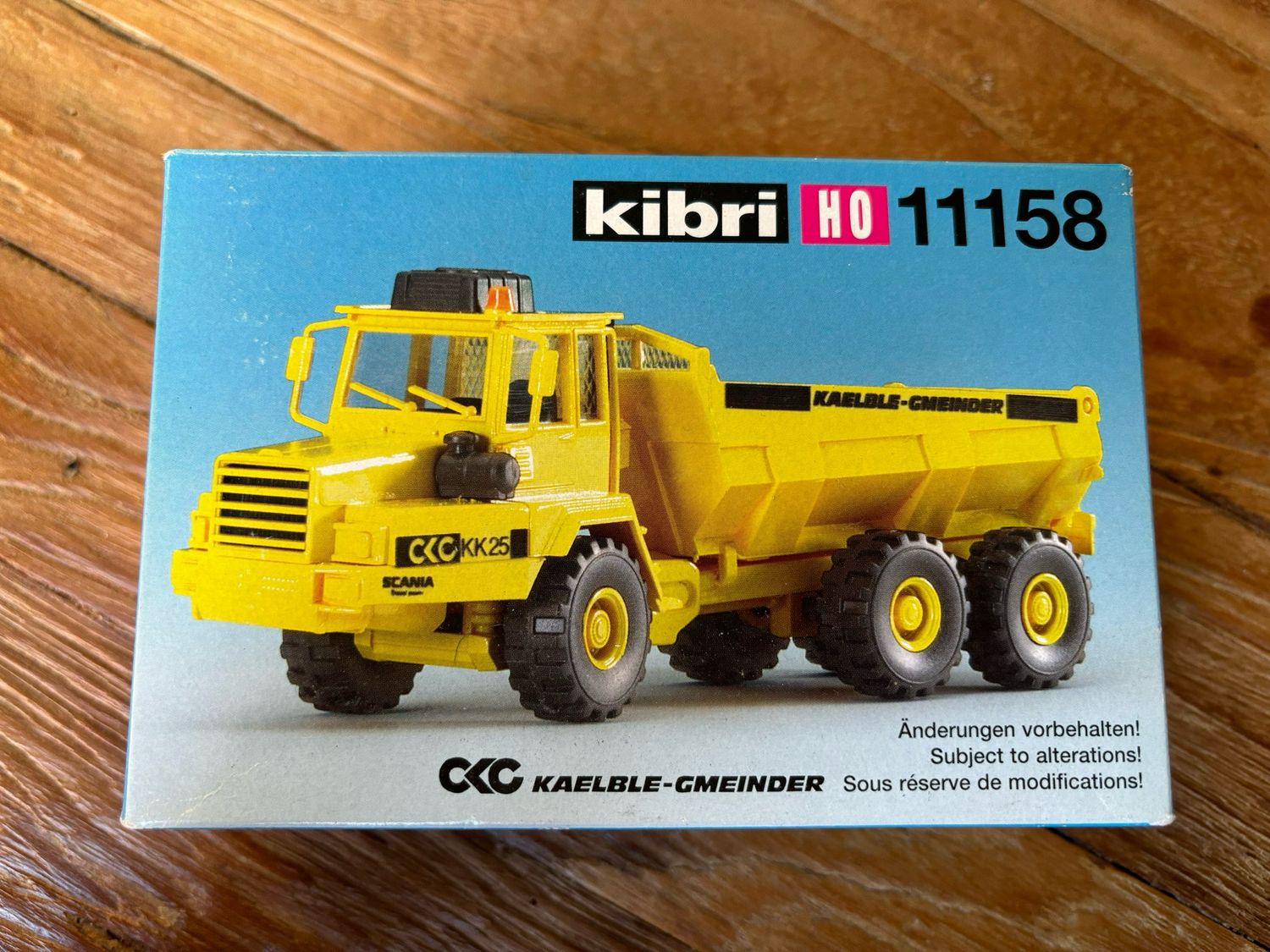 Kibri 11158 - Scania Kiepwagen CKC Kaelble-gmeinder