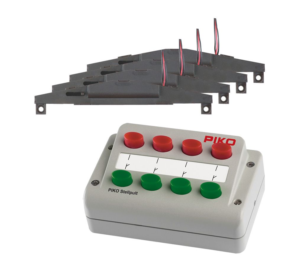 Piko 55392 - Weichen-Antriebs-Set (4x) + Stellpult