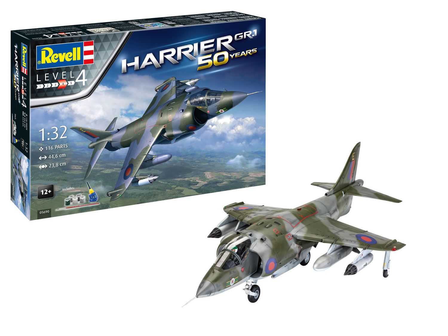 Revell 05690 - Cadeauset Harrier GR.1, 50 jaar 1:32