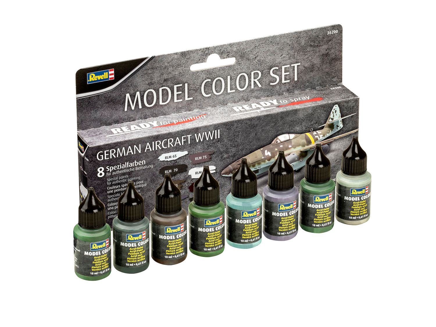 Revell 36200 - German Aircraft WWII (8x 18ml)