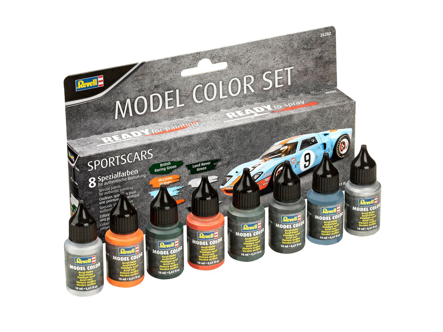 Revell 36202 - Sportscar (8x 18ml)
