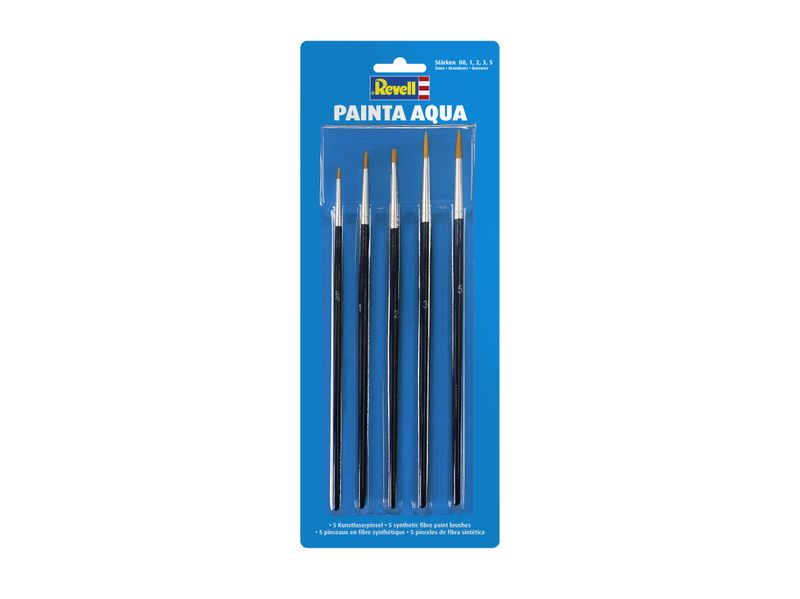 Revell 39624 - "Painta Aqua" Brush Set (00/1/2/3/5)
