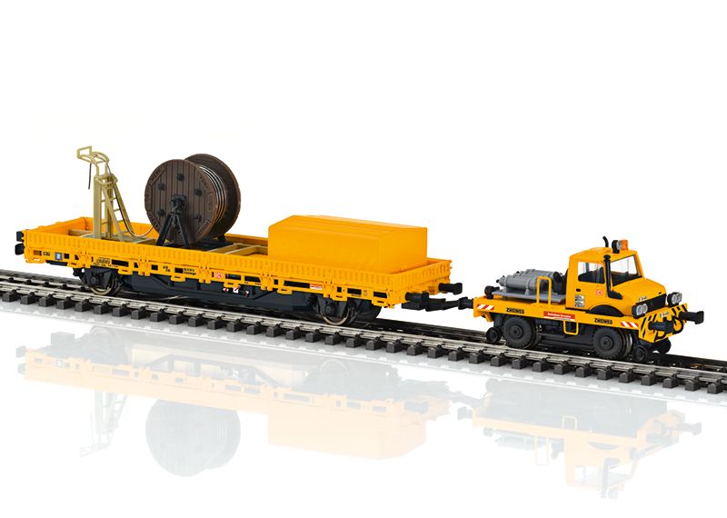 Märklin 39940 - Tweeweg-Unimog met bovenleidingbouwwagen