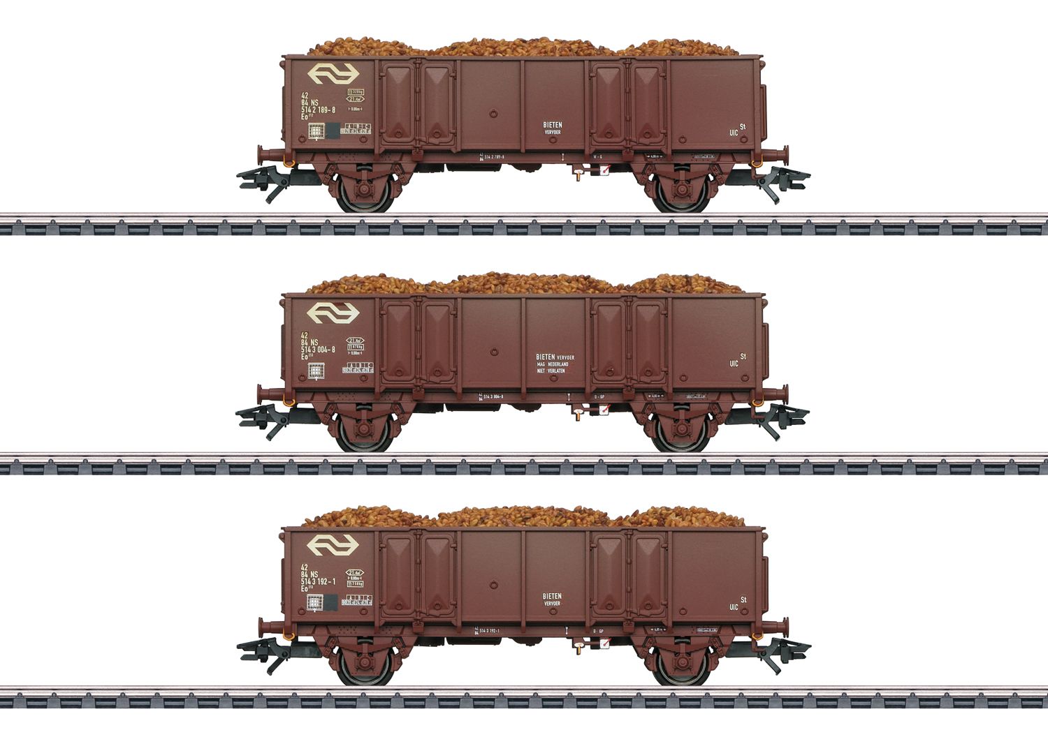 Märklin 46019 - Set hogeboordwagens