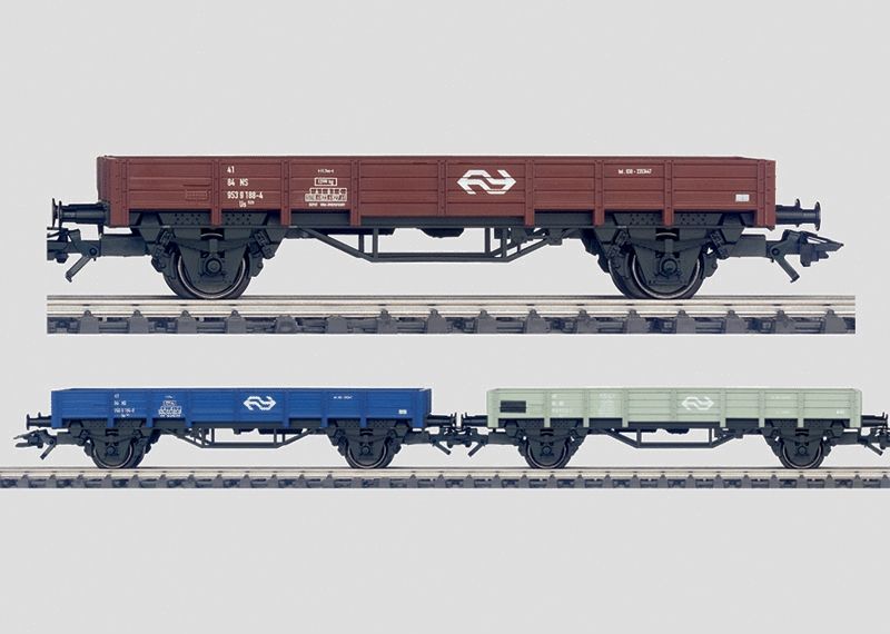 Märklin 44333 - Set met 3 lageboordwagens