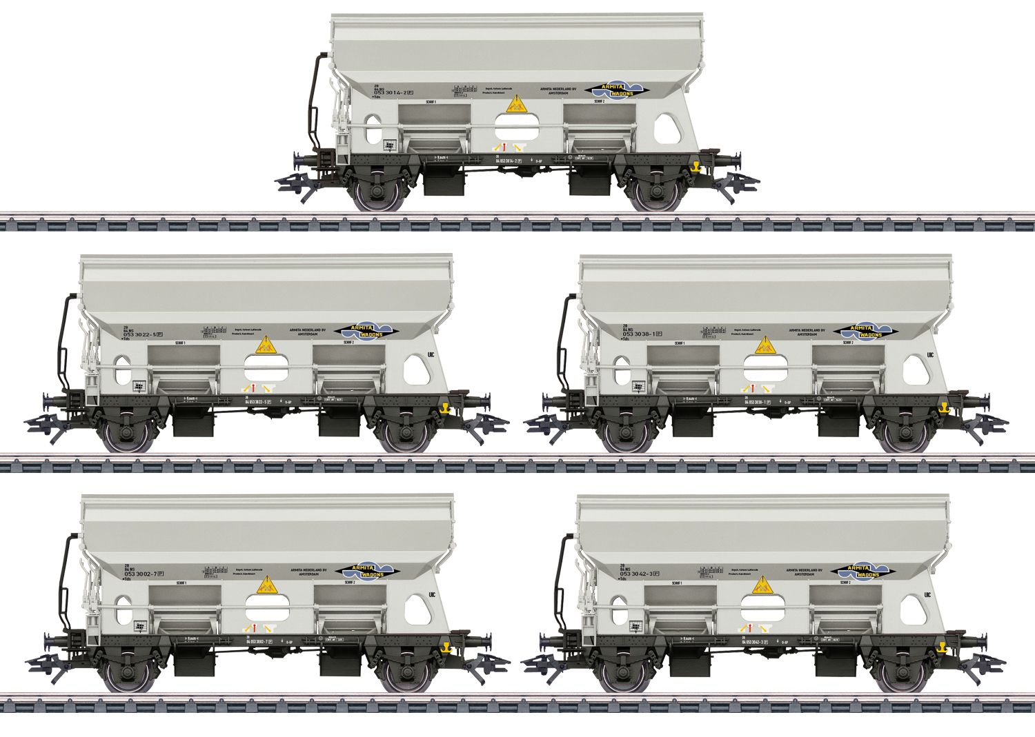 Märklin 46306 - Set zwenkdakwagens NS/Armita