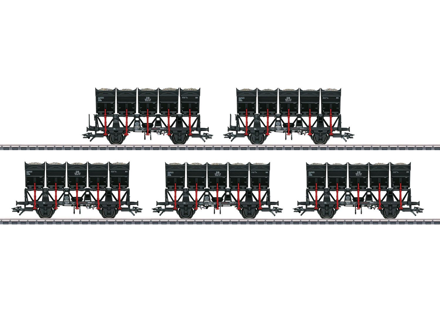 Märklin 46356 - Set kantelbakwagens Ommi 51