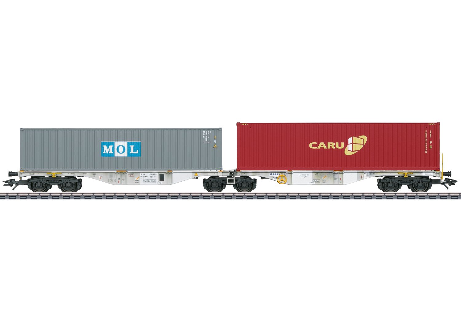 Märklin 47811 - Dubbele containerwagen type Sggrss 80