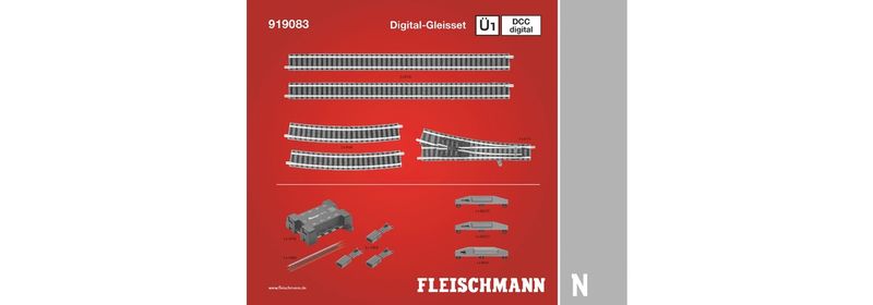 Fleischmann 919083 - DCC digital, Gleisset Ü1