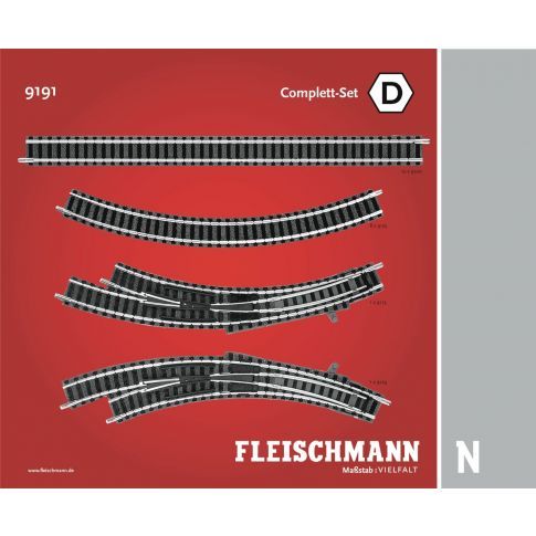 Fleischmann 9191 - Uitbreidingsset D &quot;Complett&quot;