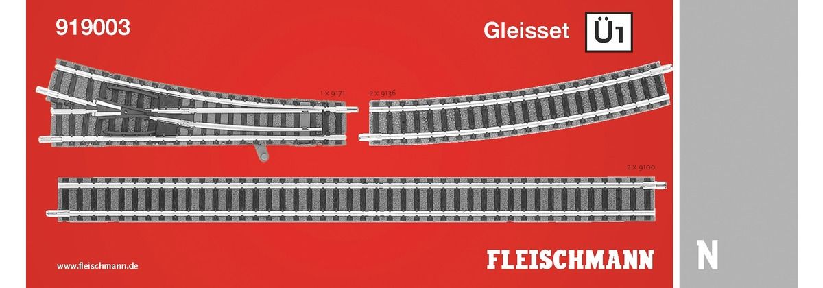 Fleischmann 919003 - Gleisset Ü1, Überholgleis 1