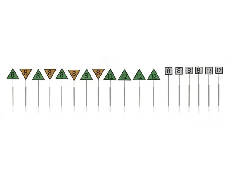 Artitec 387.214 - NS-borden: snelheidsborden 18 stuks 1:87