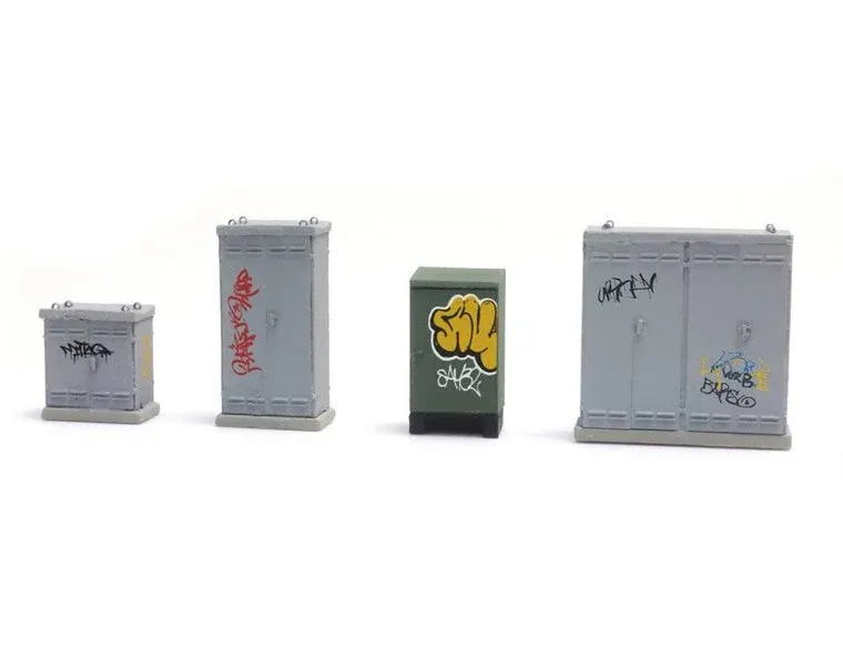 Artitec 387.376 - NL schakelkasten met graffiti 1:87