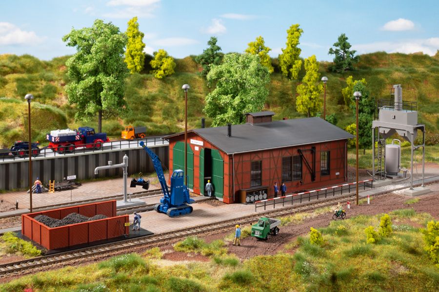 Auhagen 15104 - Stationsdepot / Bahnbetriebswerk Set