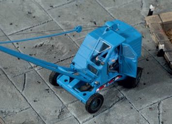 Auhagen 41674 - T170 kraan, blauw / Lader T170 hellblau