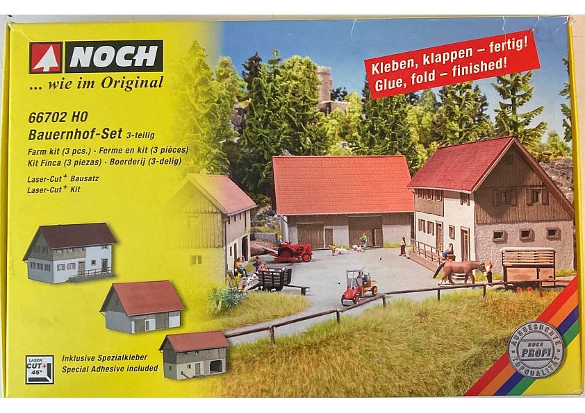 Noch 66702 - Bauernhof-set 3 teilig