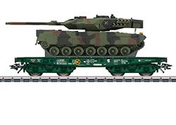 Märklin 48871 - Zwaarlastwagen Rlmmps met Leopard 2A6 DB VI