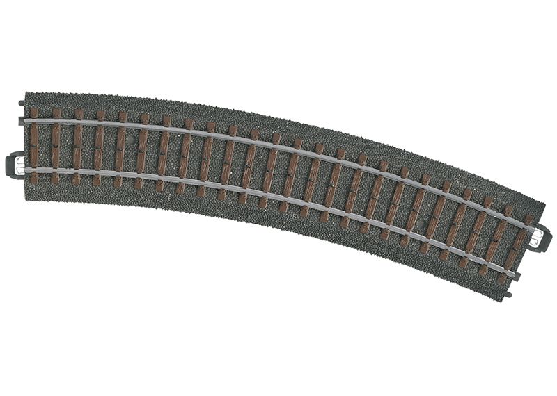Märklin 24224 - Gebogen rail 437.5 mm / 24.3°