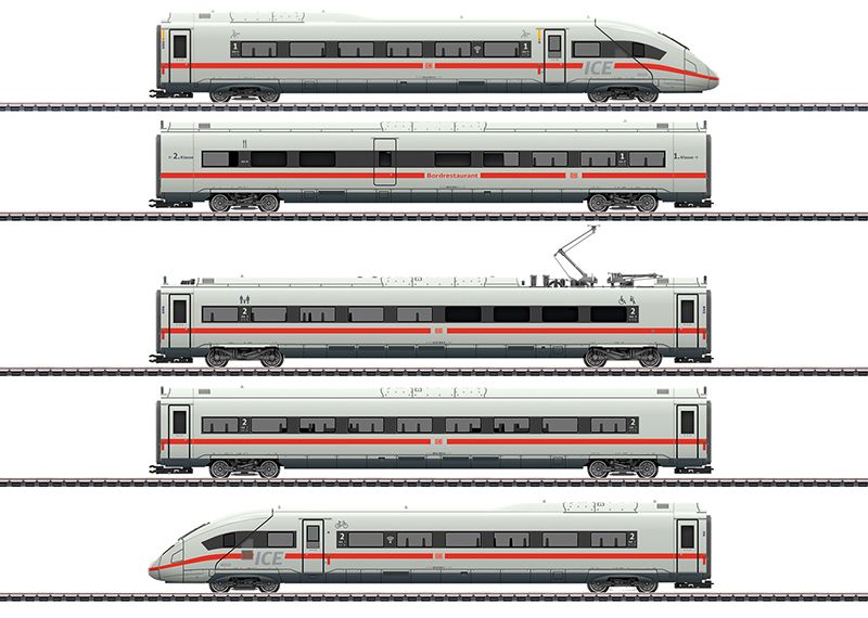 Märklin 39714 - Motorwagentrein ICE 4 serie 412/812