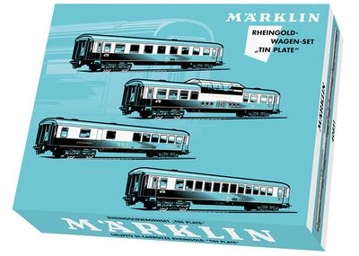 Märklin 40851 -Set Rheingold-rijtuigen &quot;Tin Plate&quot;