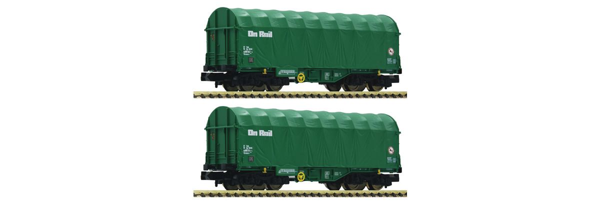 Fleischmann 837930 - 2-tlg. Set: Schiebeplanenwagen, OnRail