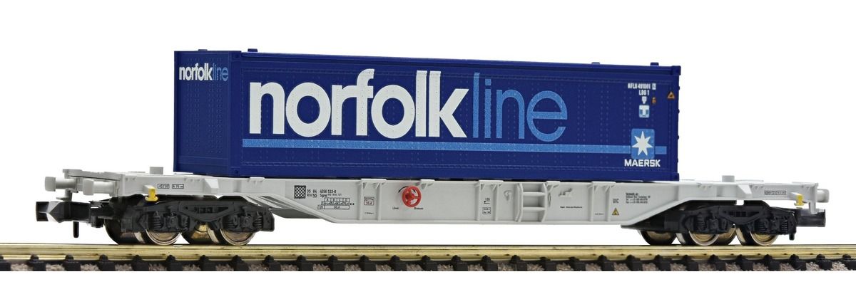 Fleischmann 825203 - Container- und Wechselbehältertragwagen NorfolkLine, AAE (NL)