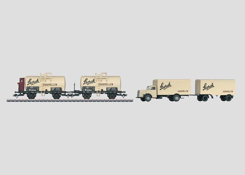 Märklin 46753 - Set ketelwagens en vrachtwagen.