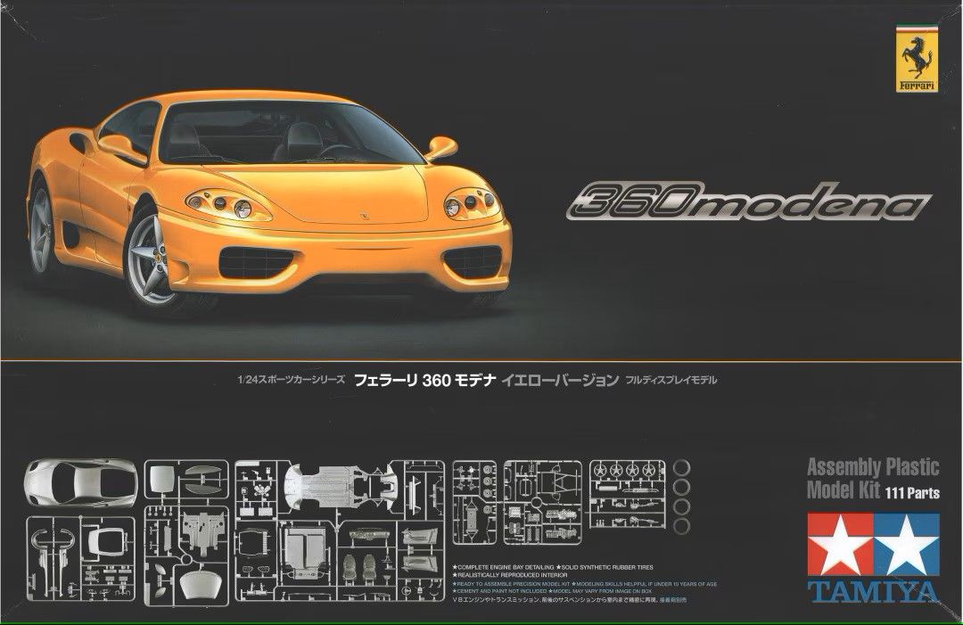 Tamiya 24299 - Ferrari 360 Modena Yellow Version 1:24