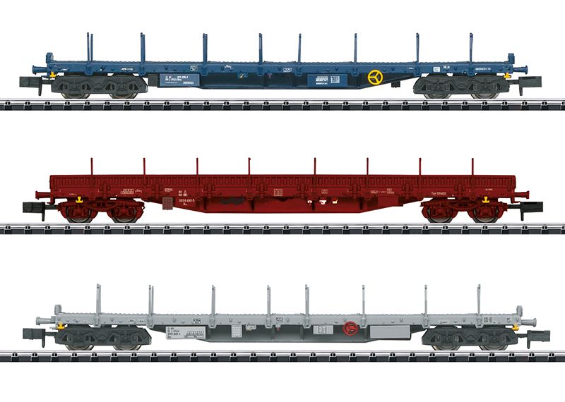 Minitrix 18723 - Type Rnss Flat Car Set