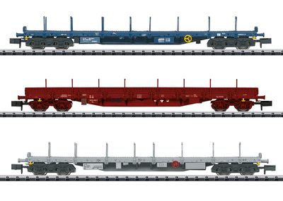 Minitrix 18723 - Type Rnss Flat Car Set