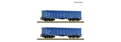 Fleischmann 6660095 - 2-tlg. Set: Offene Güterwagen, Einsteller