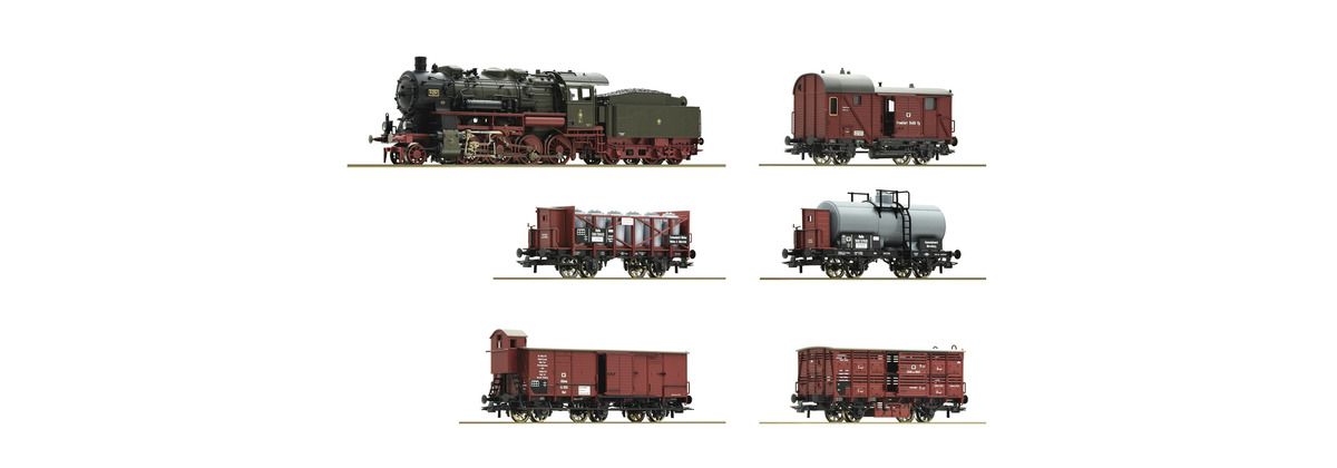 Roco 61481 - 6 piece set: &quot;Prussian goods train&quot;, K.P.E.V.