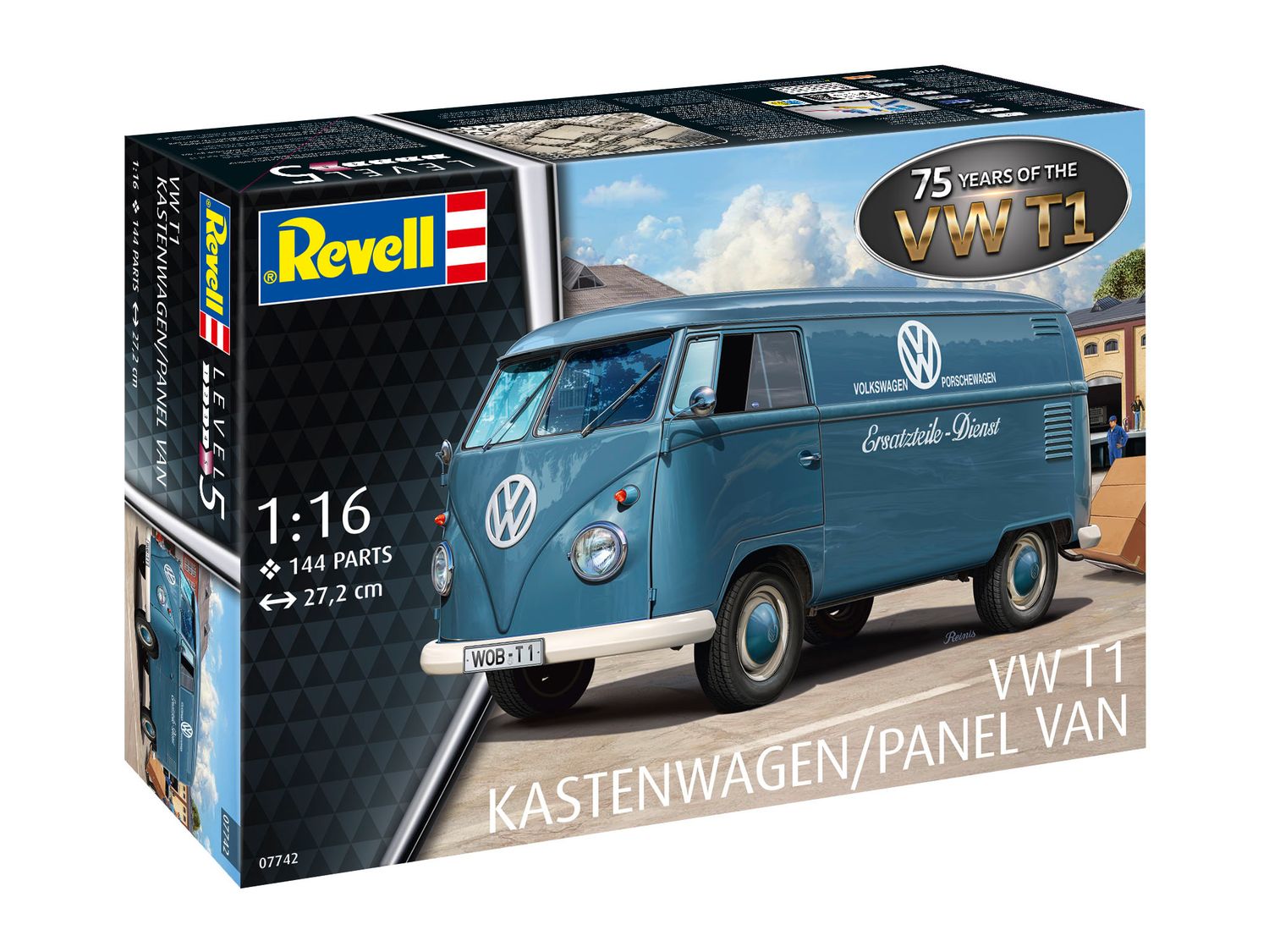Revell 07742 - VW T1 panel van - 75 Years VW T1 1:16
