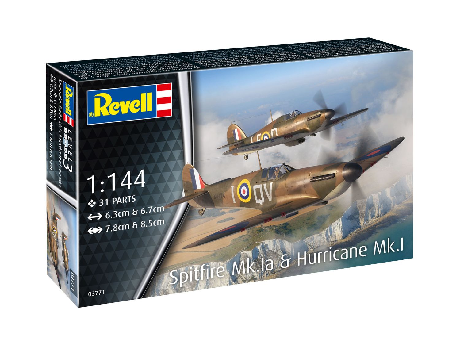 Revell 03771 - Micro Wings: Spitfire Mk.I &amp; Hurricane Mk.I  1:144