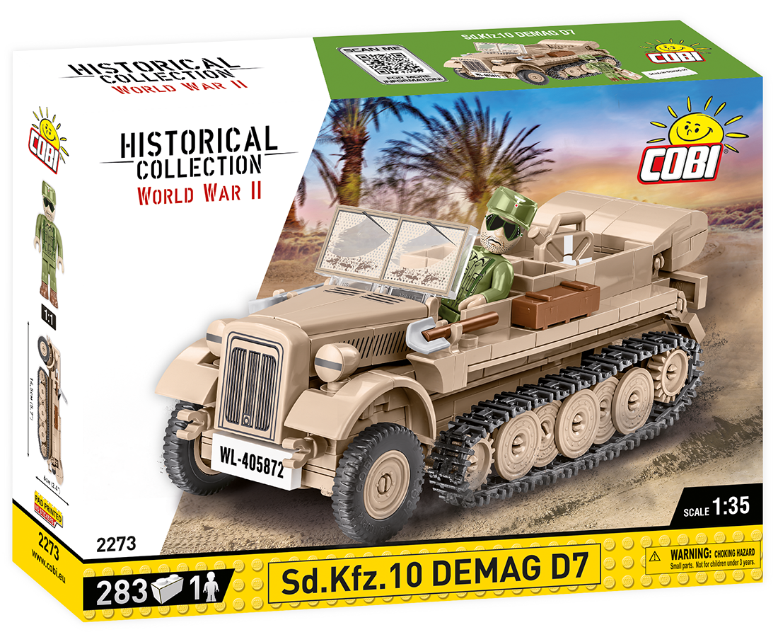 COBI-2273 -  283 PCS HC WWII /2273/ SD.KFZ.10 DEMAG D7
