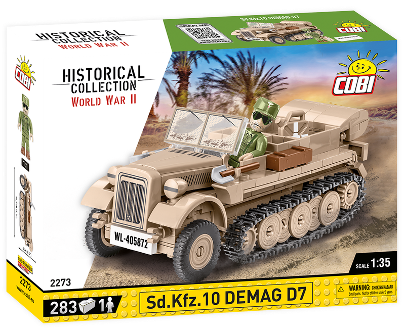 COBI-2273 -  283 PCS HC WWII /2273/ SD.KFZ.10 DEMAG D7