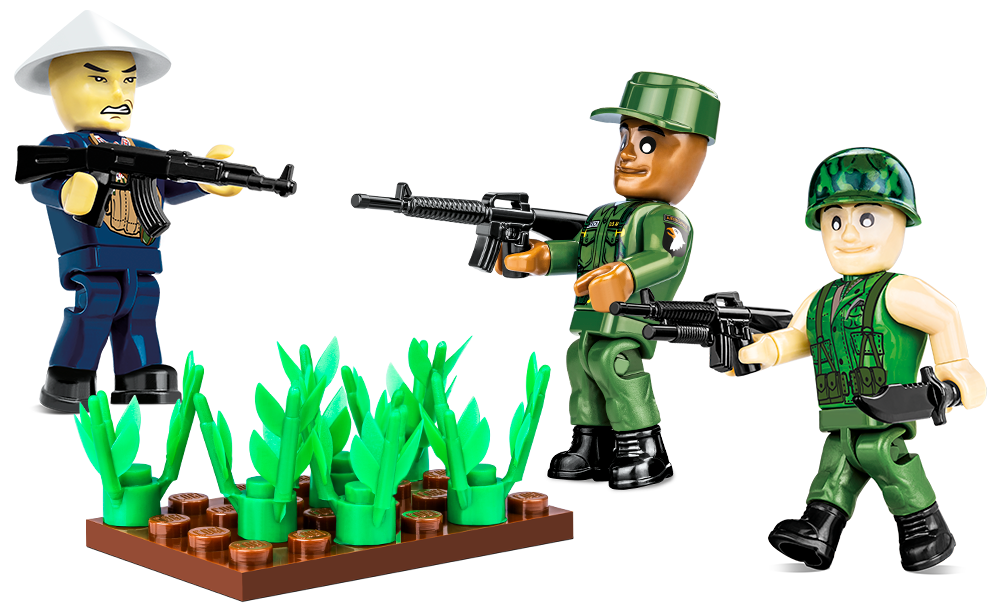 COBI-2047 -  30 PCS HC WWII /2047/ VIETNAM WAR