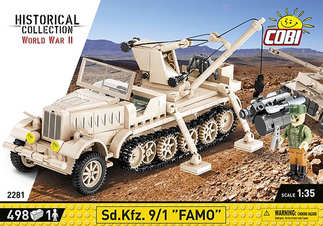 COBI-2281 -  498 PCS HC WWII /2281/ SD.KFZ.9/1 &quot;FAMO&quot;