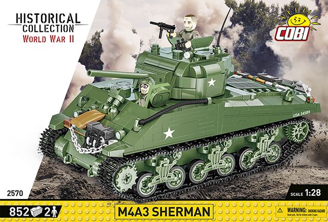 COBI-2570 -  852 PCS HC WWII /2570/ M4A3 SHERMAN