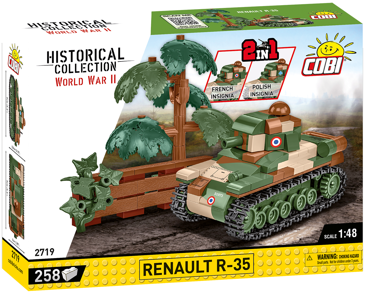 COBI-2719 -  258 PCS HC WWII /2719/ RENAULT R-35