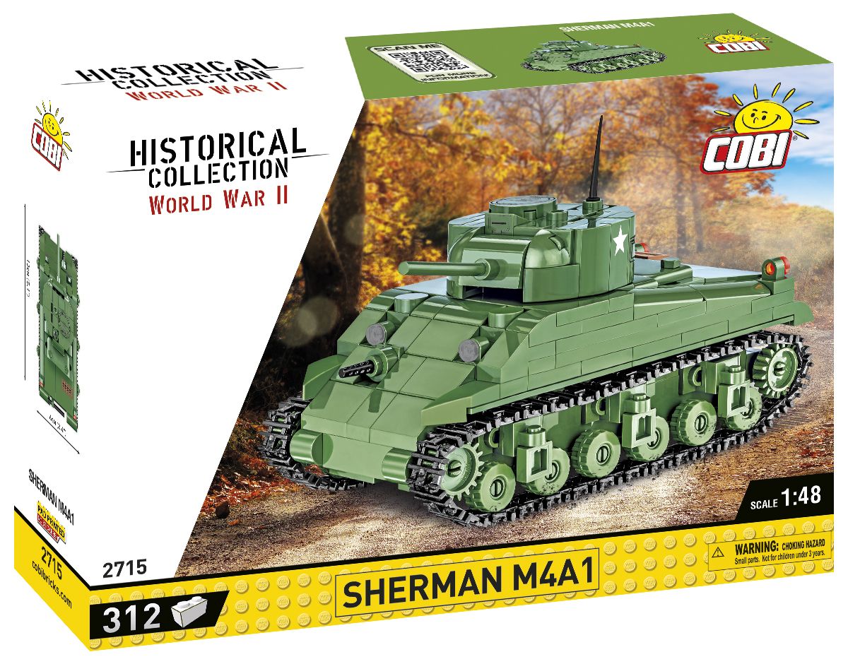 COBI-2715 -  312 PCS HC WWII /2715/ SHERMAN M4A1