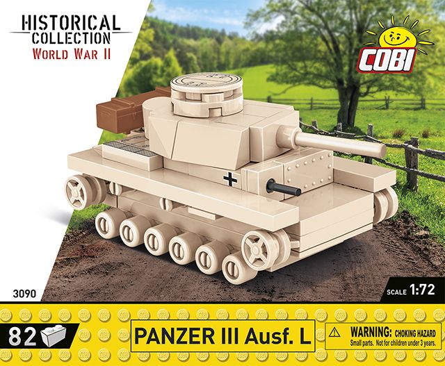 COBI-3090 -  82 PCS HC WWII /3090/ PANZER III AUSF.L