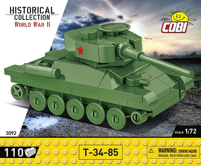 COBI-3092 -  110 PCS HC WWII /3092/ T-34/85
