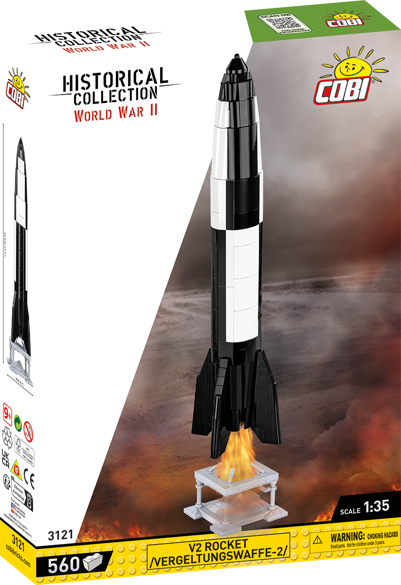 COBI-3121 -  560 PCS HC WWII /3121/ V2 ROCKET/VERGELTUNGSWAFF