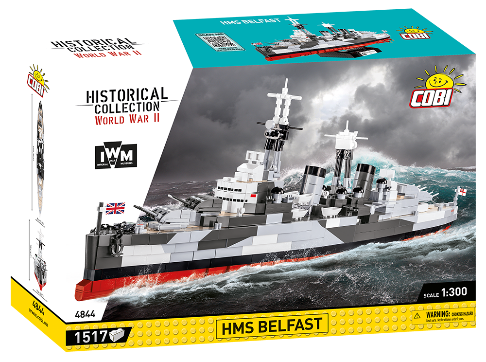 COBI-4844 -  1517 PCS HC WWII /4844/ HMS BELFAST IWM