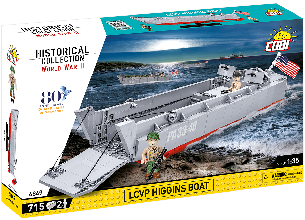 COBI-4849 -  715 PCS HC WWII /4849/ LCVP HIGGINS BOAT