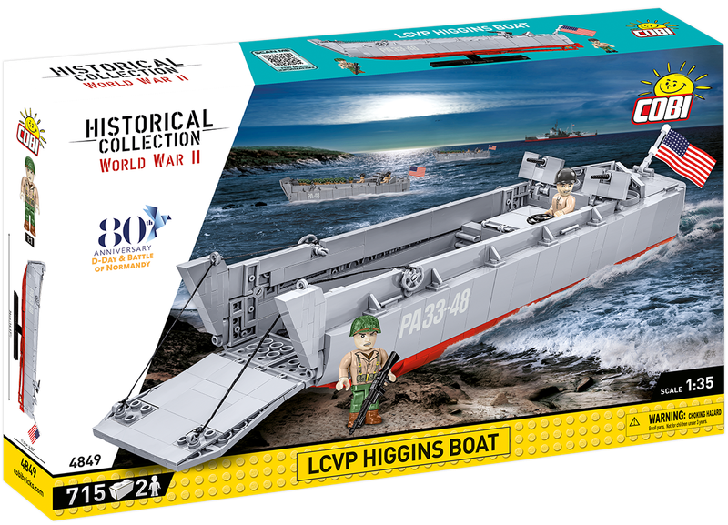 COBI-4849 -  715 PCS HC WWII /4849/ LCVP HIGGINS BOAT